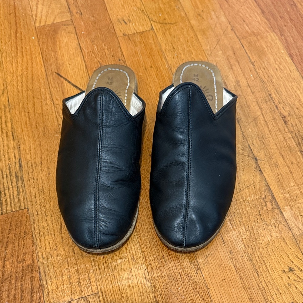 Sabah Black Leather Men's Loafers